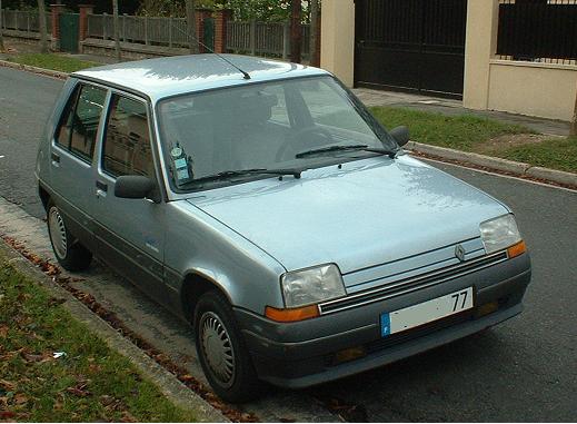 Renault Super 5 dop e l'eau Exp rimentations de moteurs Pantone