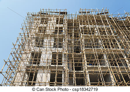 la construcción de andamios-azul-cielo-image_csp18342719.jpg