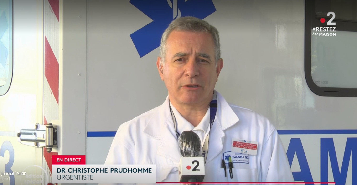 Christophe Prudhomme portavoce di AMUF, Association of Emergency Physicians of France.jpg