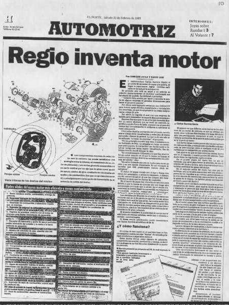 Gearturbine El Norte Newspaper Automotriz El Norte sâmbătă 20 februarie 1993. Monterrey MX.jpg