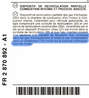 condenseur gaz échappement renault