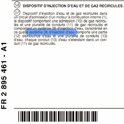 renault moteur injection eau