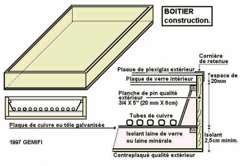 plans pour fabriquer son panneau solaire boitier