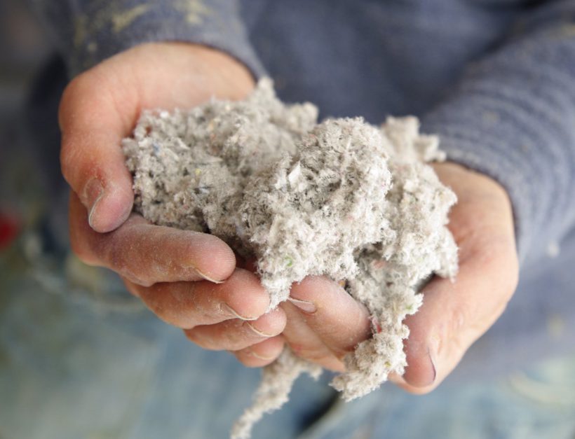 Cellulose wadding insulation
