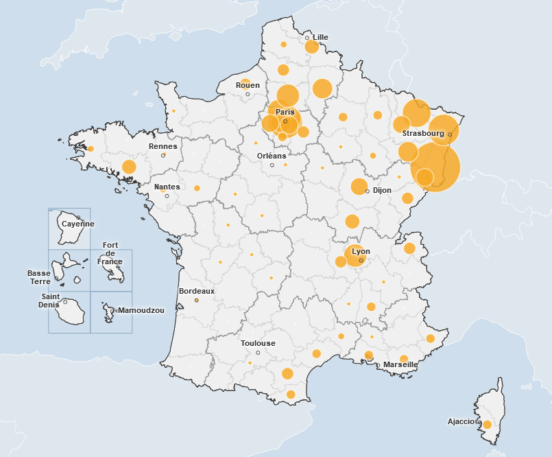 Cartes De France Par Departement Et Dans Le Monde De L Epidemie De Covid 19