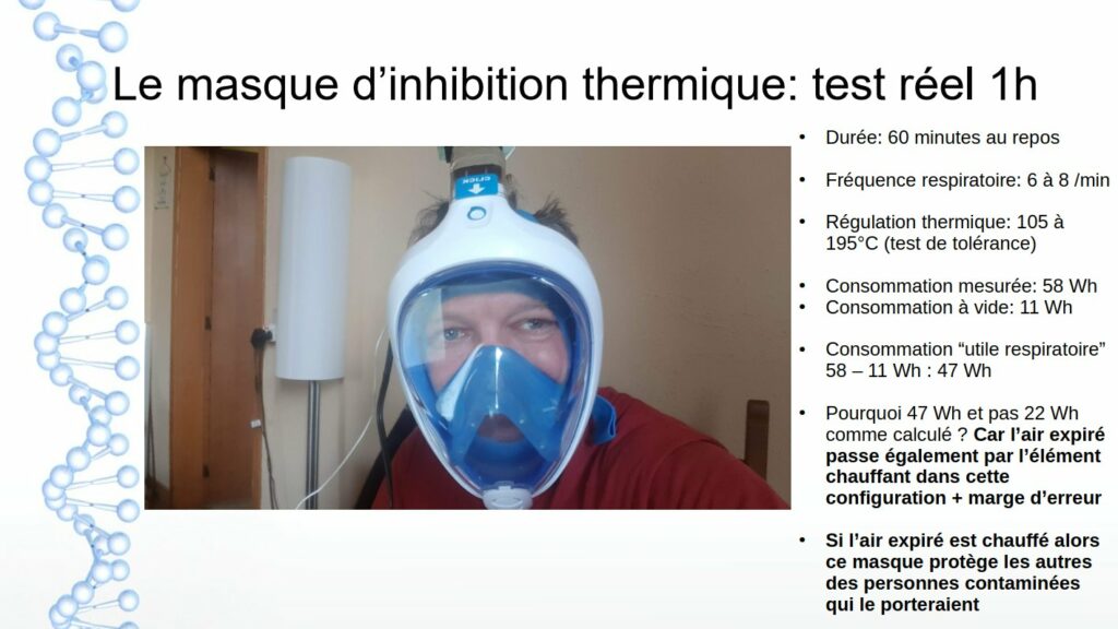 masque anti viral thermique